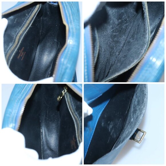 LOUIS VUITTON Epi June Feuille Shoulder Bag Blue - Picture 15 of 16